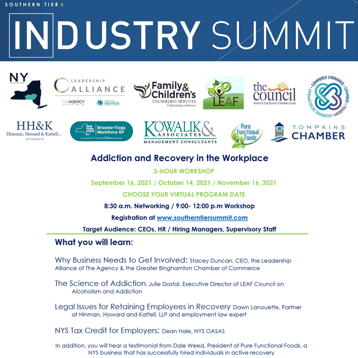 Leadership Alliance Joins Southern Tier 8 and other Community Partners in Launch of the Collaborative Recovery Empowerment of the Southern Tier (CREST) Workforce Development Program